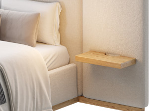 Claude Performance Fabric Bed 3D Model