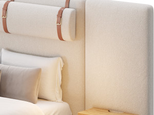Claude Performance Fabric Bed 3D Model