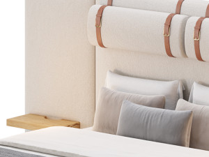 Claude Performance Fabric Bed 3D Model