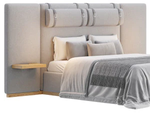 Claude Performans Kumaş Yatak 3D Model