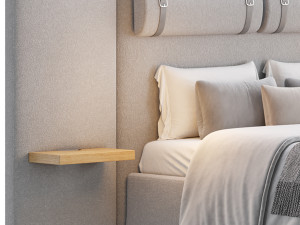 Claude Performance Fabric Bed 3D Model
