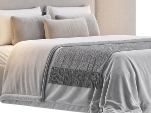 Claude Performance Fabric Bed 3D Model