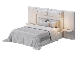 Claude Performance Fabric Bed 3D Model