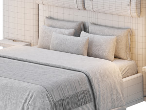 Claude Performance Fabric Bed 3D Model