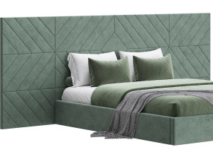 Colorado BED with wide headboard I 3D Model