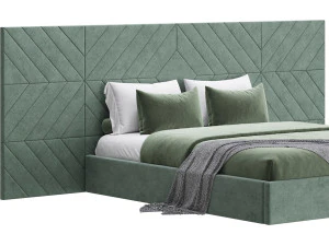 Colorado BED with wide headboard I 3D Model