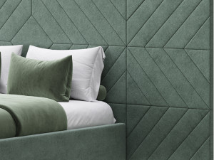 Colorado BED with wide headboard I 3D Model