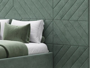 Colorado BED with wide headboard I 3D Model