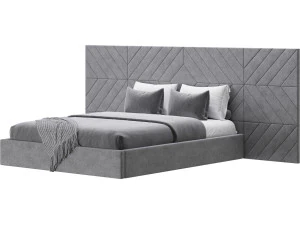 Colorado BED with wide headboard I 3D Model