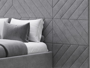 Colorado BED with wide headboard I 3D Model