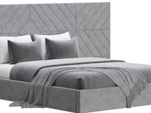 Colorado BED with wide headboard I 3D Model