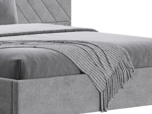 Colorado BED with wide headboard I 3D Model