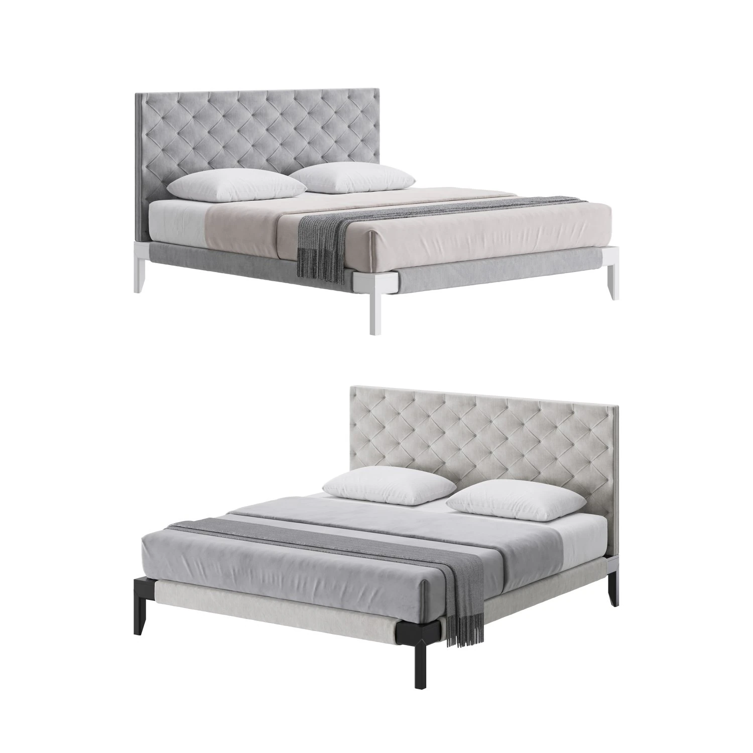 Letto Cortina Modello 3D .c4d .max .obj .3ds .fbx .stl .blend 