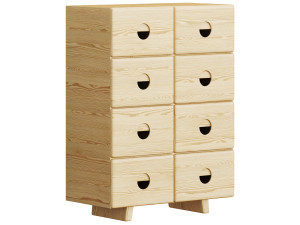 CRAFT BRASS SIDEBOARD HIGH 3D Model