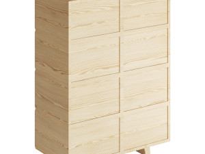 CRAFT BRASS SIDEBOARD HIGH 3D Model