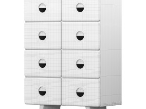 CRAFT BRASS SIDEBOARD HIGH 3D Model