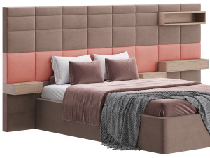 Double bed Roche Bobois COURCHEVEL 3D Model
