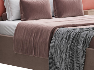 Double bed Roche Bobois COURCHEVEL 3D Model