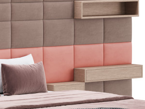Double bed Roche Bobois COURCHEVEL 3D Model