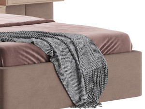 Double bed Roche Bobois COURCHEVEL 3D Model