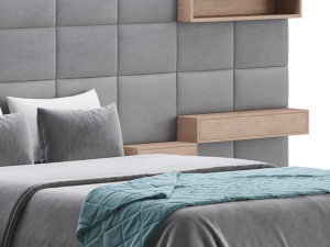 Double bed Roche Bobois COURCHEVEL 3D Model