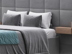 Double bed Roche Bobois COURCHEVEL 3D Model