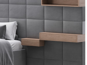 Double bed Roche Bobois COURCHEVEL 3D Model
