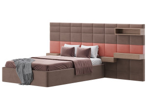 Double bed Roche Bobois COURCHEVEL 3D Model
