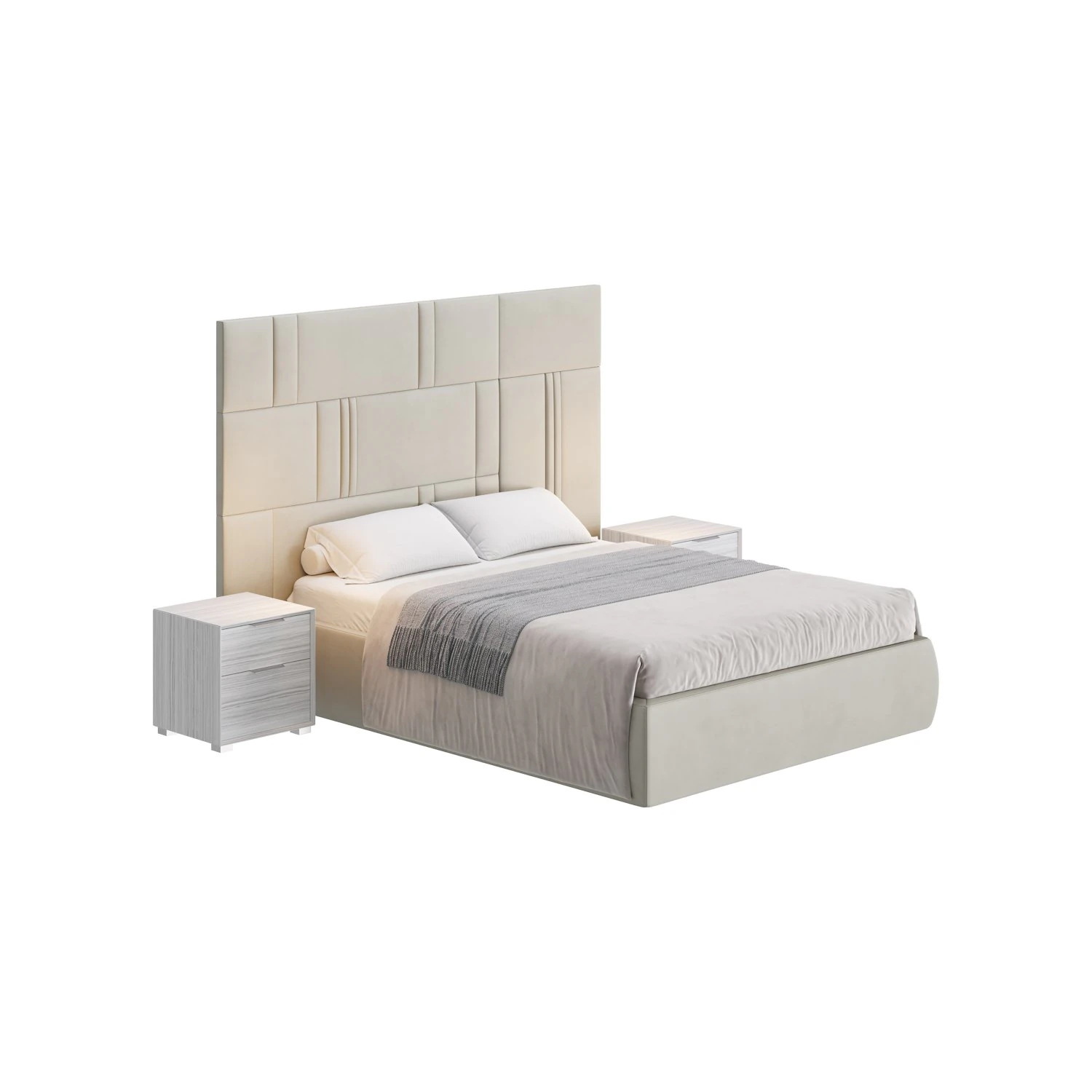 Double bed Scandal MYFAIR 3D Model .c4d .max .obj .3ds .fbx .stl .blend