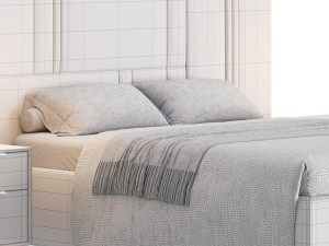 Double bed Scandal MYFAIR 3D-Modell