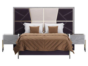 ELITE BEDROOM SET bed 3D Model