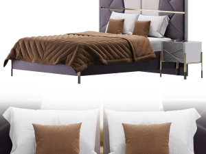 ELITE BEDROOM SET bed 3D Model