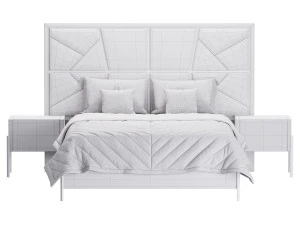 ELITE BEDROOM SET bed 3D Model
