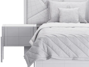 ELITE BEDROOM SET bed 3D Model