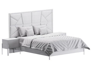 ELITE BEDROOM SET bed 3D Model