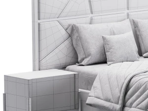 ELITE BEDROOM SET bed 3D Model