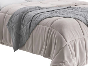 Fabric Low Profile Double Bed 3D Model