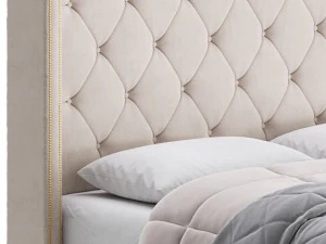 Fabric Low Profile Double Bed 3D Model