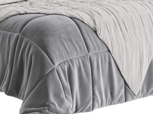 Fabric Low Profile Double Bed 3D 모델