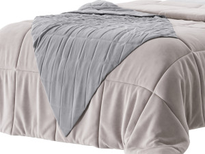 Fabric Low Profile Double Bed 3D 모델