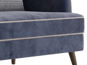 FH-7272 Boston Arm Chairs Pair 3D Model