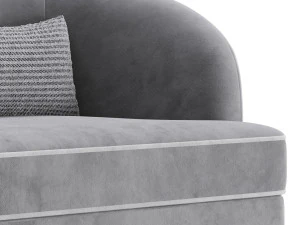 FH-7272 Boston Arm Chairs Pair 3D Model