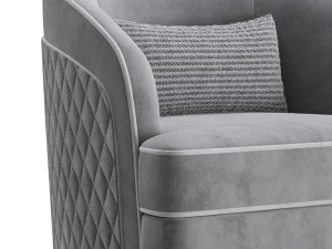 FH-7272 Boston Arm Chairs Pair 3D Model