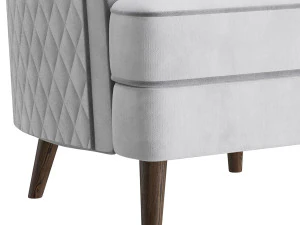 FH-7272 Boston Arm Chairs Pair 3D Model