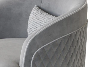 FH-7272 Boston Arm Chairs Pair 3D Model