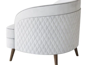 FH-7272 Boston Arm Chairs Pair 3D Model