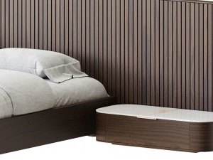 Finnley Extended Headboard Bed 3D Model