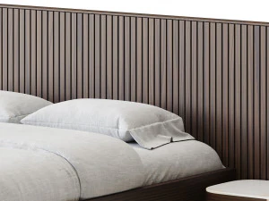 Finnley Extended Headboard Bed 3D Model
