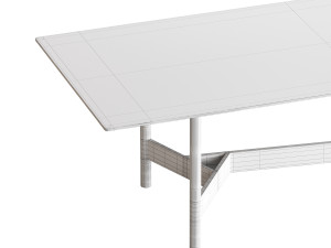 Agos Table - Fiam 3D Model