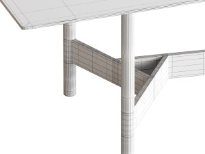 Agos Table - Fiam 3D Model